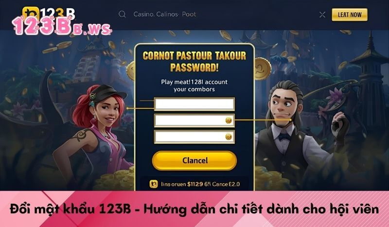 Đổi mật khẩu 123B - Hướng dẫn chi tiết dành cho hội viên