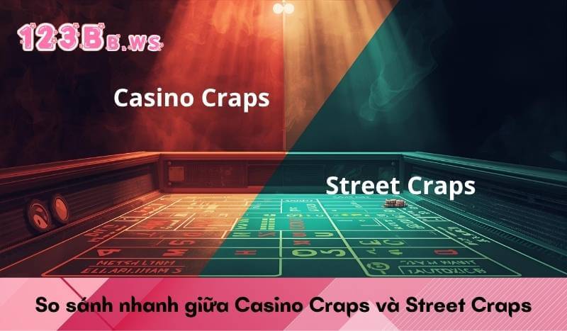So sánh nhanh giữa Casino Craps và Street Craps